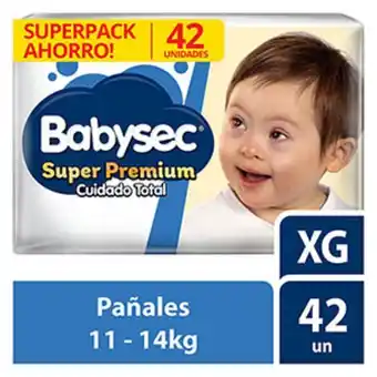 InkaFarma Pañal babysec super premium talla xg - paquete 42 un oferta