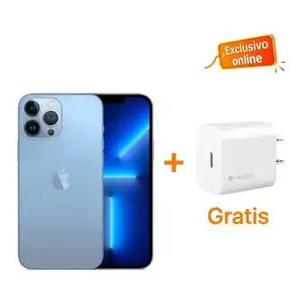 iShop Iphone 13 pro azul 128+ cargador de pared mophie usb-c 18w - blanco oferta
