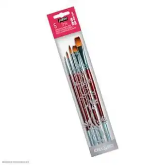 Tai Loy Set de 5 pinceles iris planos+redondos pebeo oferta