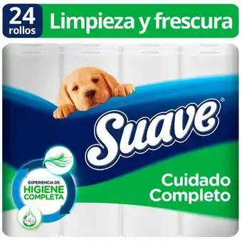 Vivanda Papel higiénico suave cuidado completo doble hoja paquete 24un oferta