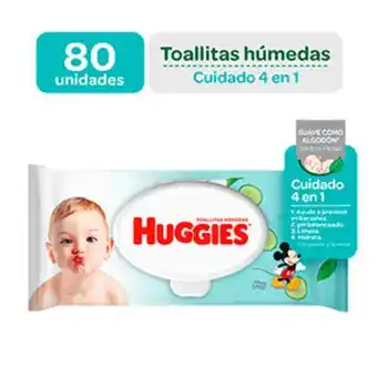 InkaFarma Toalla húmeda huggies one&done - bolsa 80 un oferta