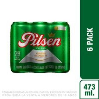 Metro Sixpack cerveza pilsen callao lata 473ml oferta