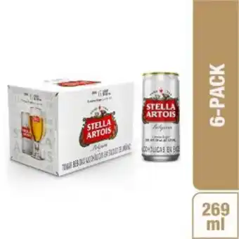 Freshmart Cerveza stella artois 6pack - lata 269 ml - unidad oferta