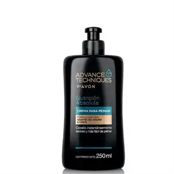 Avon Advance techniques crema para peinar aceite de argán y coco nutrición absoluta 250 ml oferta