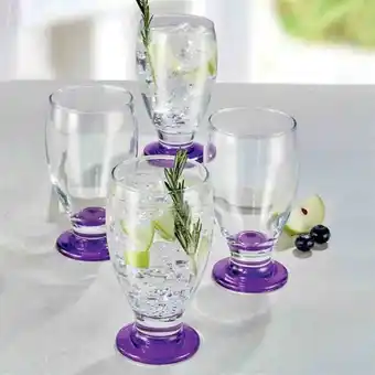 Avon Set x 4 vasos pie morado oferta