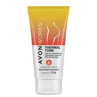 Avon Avon works gel de tratamiento para la piel naranja thermal tone 150 g oferta