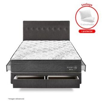 Dormitorio con cajones pocket star | king