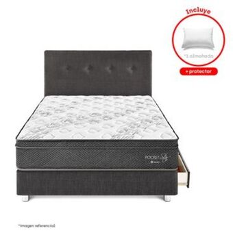 Paraiso del Perú Dormitorio con cajones pocket star | 1.5 plazas oferta