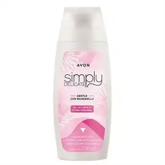 Avon Simply delicate jabón líquido íntimo con manzanilla edición cruzada contra el cáncer de mama 250 ml oferta