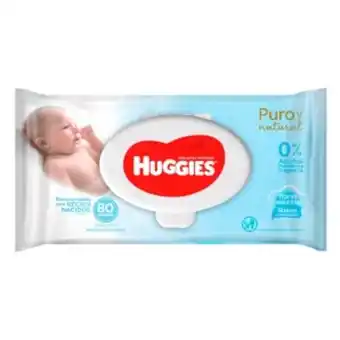InkaFarma Toallas húmedas huggies puro & natural - bolsa 80 un oferta