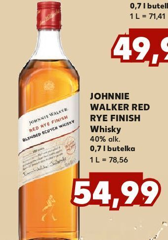 Kaufland Whisky Johnnie Walker Blenders' Batch Red Rye Finish oferta