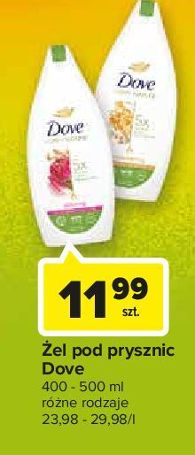 Carrefour Market Żel pod prysznic replenishing Dove Care By Nature oferta