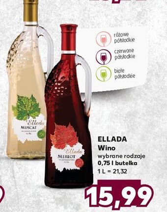 Kaufland Wino Ellada Muscat oferta