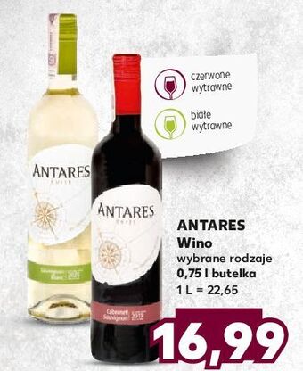 Kaufland Wino białe wytrawne Antares oferta