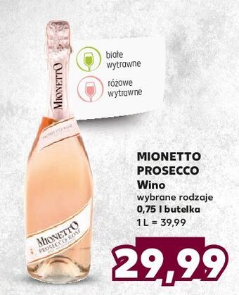Kaufland Wino białe wytrawne Mionetto Prosecco oferta