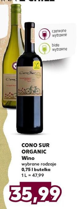 Kaufland Wino Cono Sur Organic Sauvignon Blanc oferta