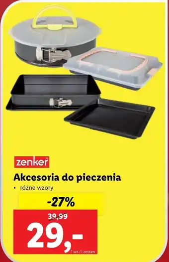 Lidl Zestaw form do pieczenia Zenker oferta