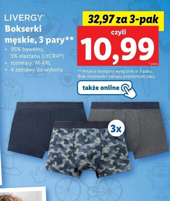 Lidl Bokserki męskie Livergy oferta