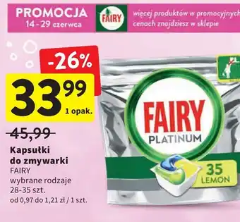 Intermarche Kapsułki do zmywarki Fairy oferta