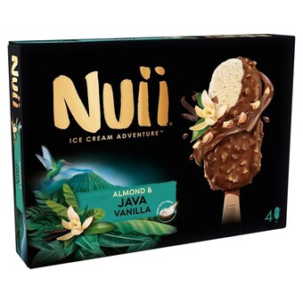 Intermarche Nuii Lody waniliowe z kawałkami prażonych migdałów 360 ml (4 sztuki) oferta