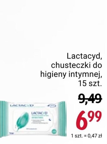 Rossmann Chusteczki do higieny intymnej Lactacyd oferta
