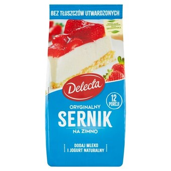 Topaz Delecta Oryginalny sernik na zimno mieszanka do przygotowania ciasta 154 g oferta