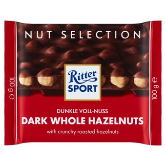 Intermarche Ritter Sport Czekolada deserowa z całymi prażonymi orzechami laskowymi 100 g oferta