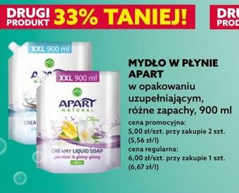 Dealz Mydło w płynie jaśmin i ylang-ylang zapas Apart Natural Prebiotic oferta