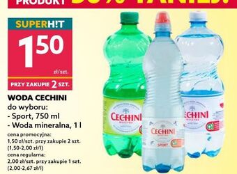 Dealz Woda niskonasycona Muszyna Cechini Sport oferta