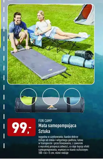 ALDI Mata samopompująca 188 x 66 x 5 cm oferta