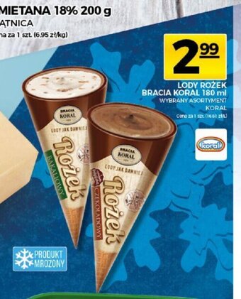 Topaz Lody Rożek Bracia Koral 180ml oferta
