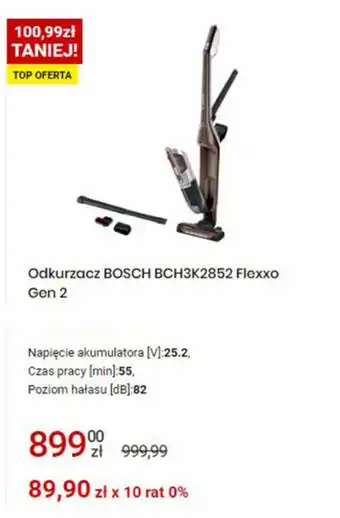 Media Expert Odkurzacz Bosch BCH3K2852 Flexxo Gen 2 oferta