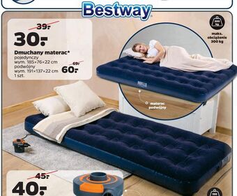 Netto Materac 2-osobowy wym. 191 x 137 22 cm Bestway oferta