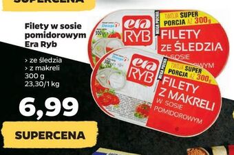 Netto Filety z makreli w sosie pomidorowym Era Ryb oferta