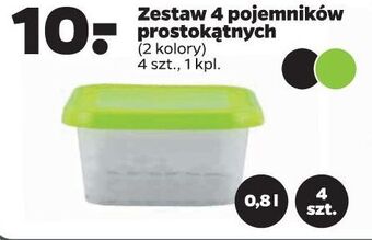Netto Pojemniki prostokątne 800 ml Branq oferta