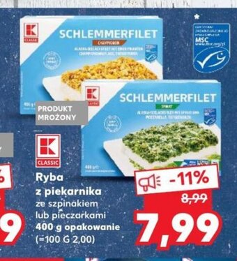Kaufland Ryba z piekarnika 400g oferta
