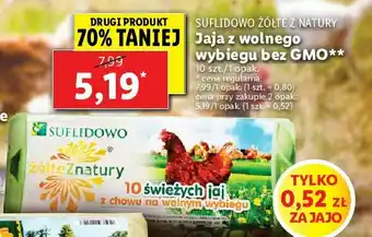 Lidl Jaja kl. a bez gmo 1 OPAK 10 SZT oferta