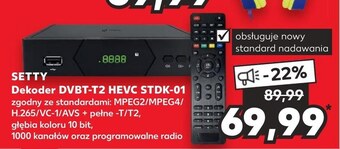 Kaufland Dekoder tv Setty oferta