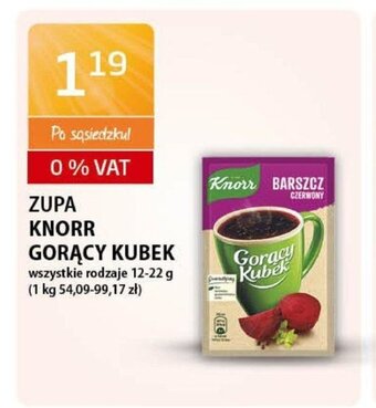 ABC Zupa Knorr Gorący Kubek 12-22 g oferta