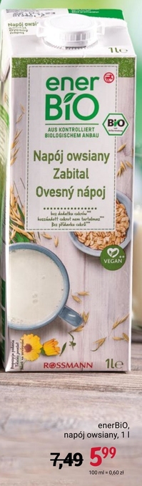 Rossmann Napój owsiany EnerBiO oferta
