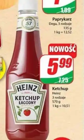 Dino Heinz Ketchup łagodny 570 g oferta