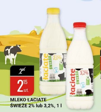 bi1 Mleko Łaciate świeże 3,2% lub 2% 1l oferta