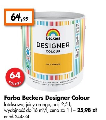 Bricoman Farba Beckers Designer Colour 2,5l oferta