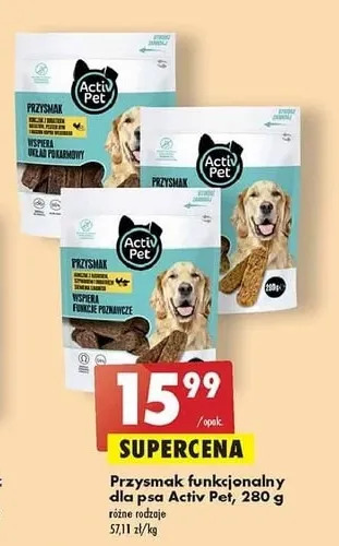 Biedronka Przysmak dla psa wspiera funkcje poznawcze Activ Pet oferta