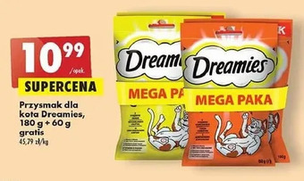 Biedronka Przysmak dla kota z serem Dreamies oferta