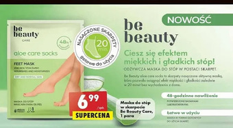 Biedronka Maska do stóp w skarpecie aloe Be Beauty Care oferta
