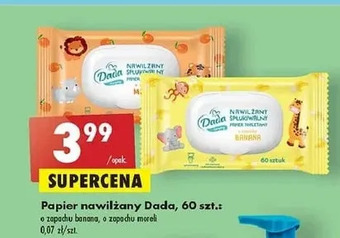 Biedronka Papier toaletowy nawilżany banan Dada oferta