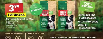 Biedronka Żwacze wołowe Dog Way oferta