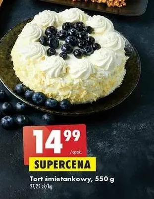 Biedronka Tort śmietankowy oferta