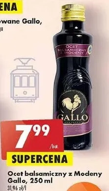 Biedronka Ocet balsamiczny z modeny Gallo oferta